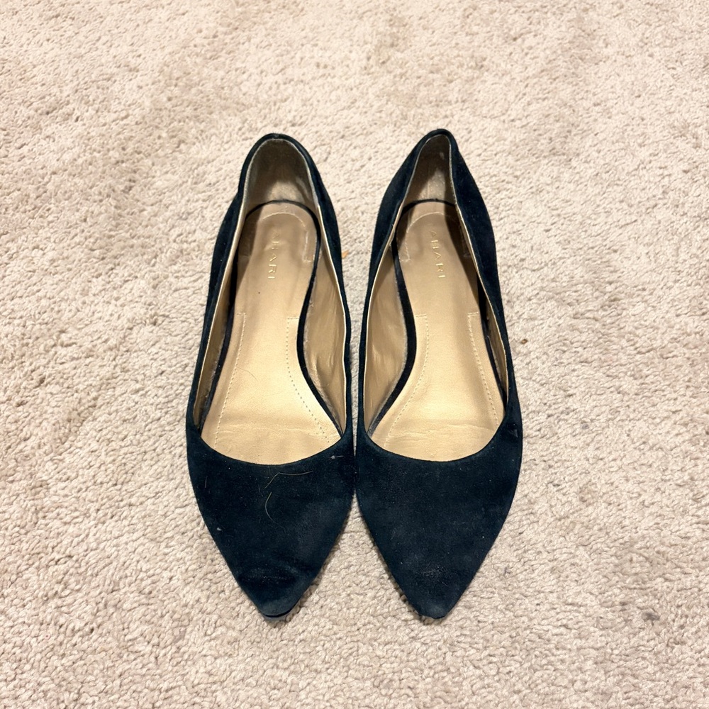 Tahari Black Suede Women's Loafers